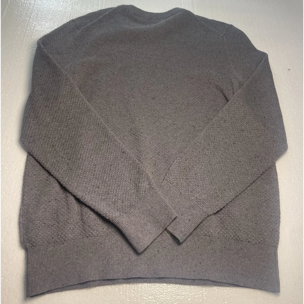 NEW Men's SCOTCH & SODA Gray Textured Stitch Crew neck Sweater Size SMALL